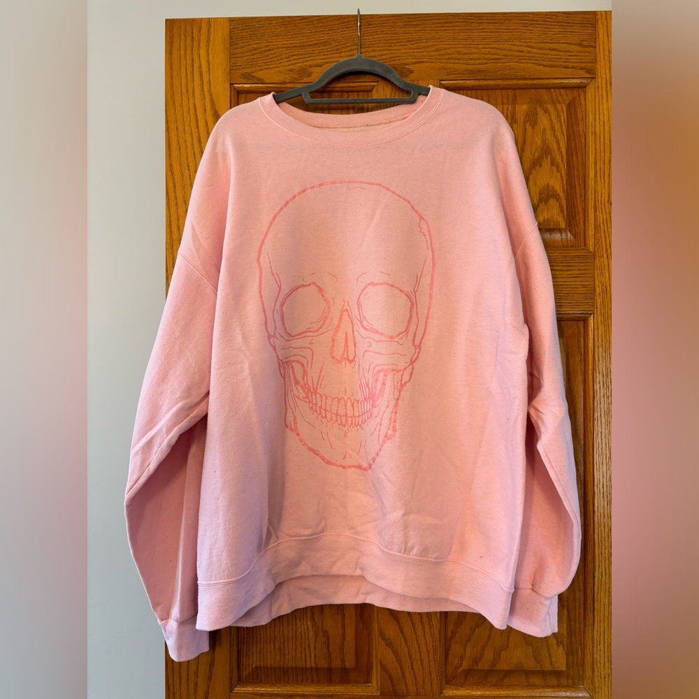 Skullhouse Pink Graphic Sweatershirt